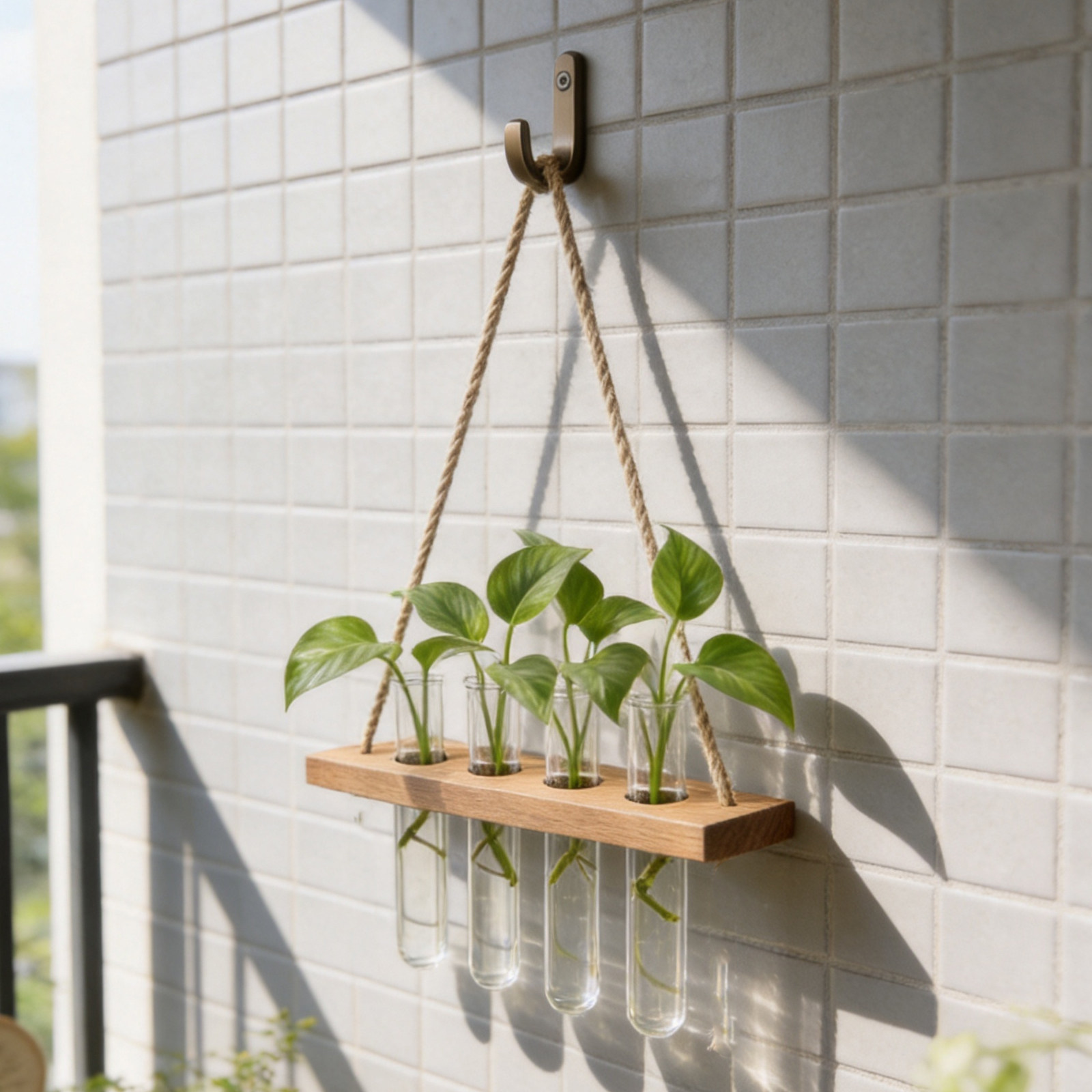 Wooden Base Plant Propagation  - Propagation Station Vase recension och pris
